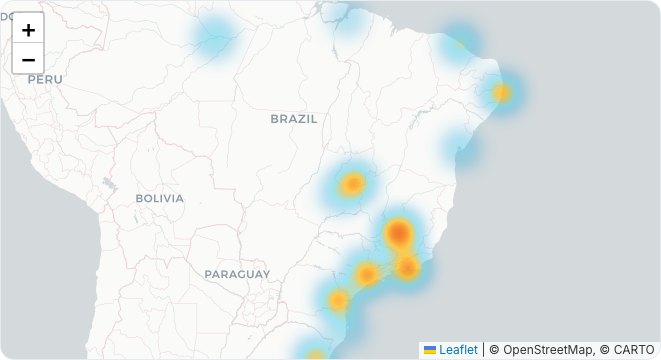 Mapa de calor nacional